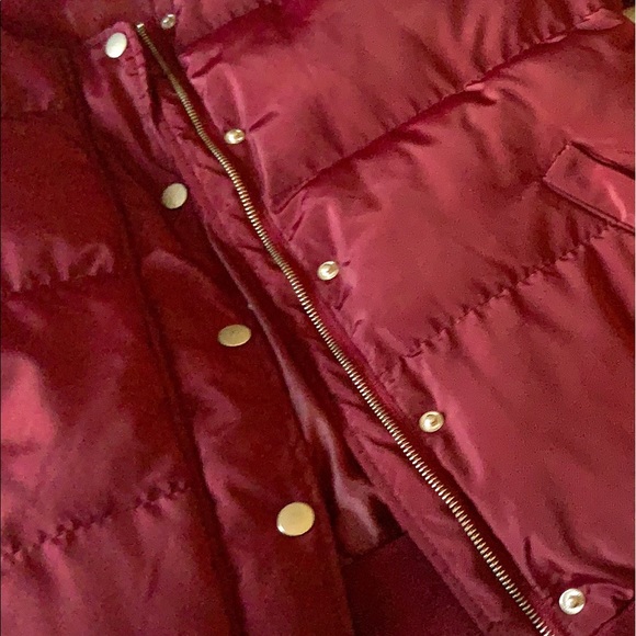 Burgundy Puffer Jacket - Picture 2 of 6